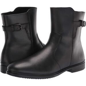 New! ECCO  Touch 15 Buckle Hydromax Boot Black Full Grain Leather 10-10.5 DD324A